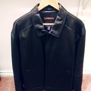 VINTAGE ST. JOHN'S BAY LEATHER JACKET